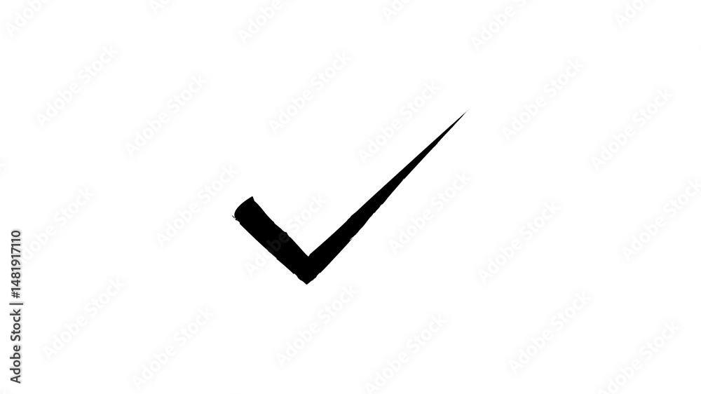 black color approved icon transparent backgroud, right check mark, select tick mark, confirm, success , approved, yes icon signs, right mark. check box animation, Cheek mark icon white background.