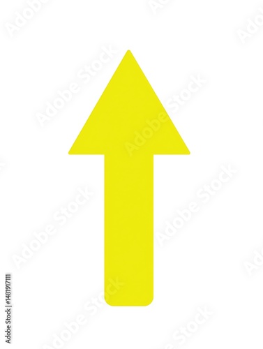 Yellow up arrow