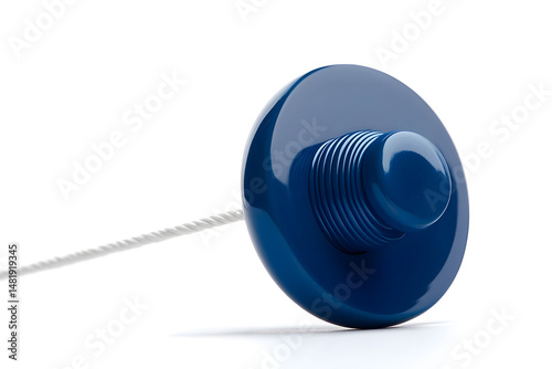Dark blue glossy sphere