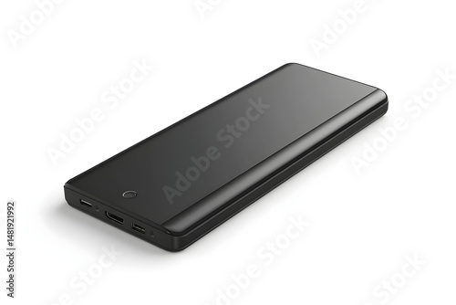 Dark gray rectangular industrial component
