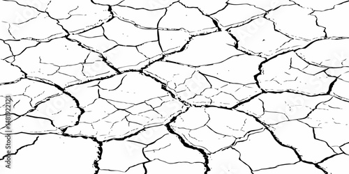 texture of grungy dry cracking parched earth. Cracked earth, cracked soil.Global worming effect.