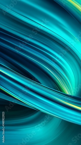 Teal abstract background with smooth gradients and neon accents.