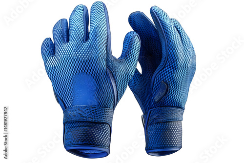 Durable blue work gloves safety gear