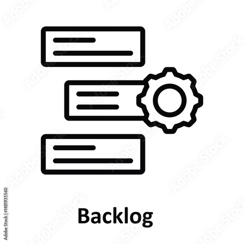 Backlog Vector icon which can easily modify or edit