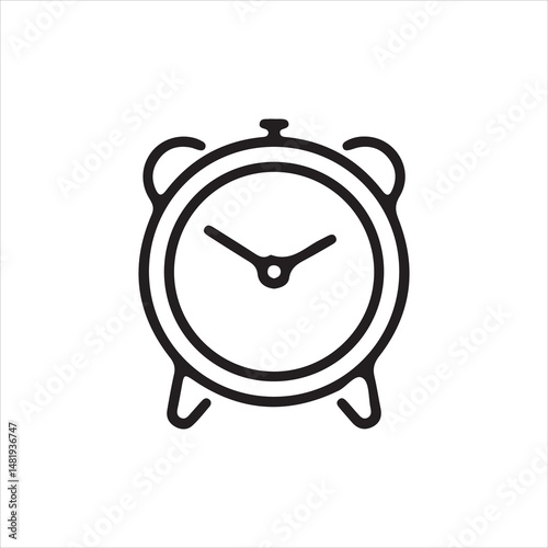 alarm clock isolated on white