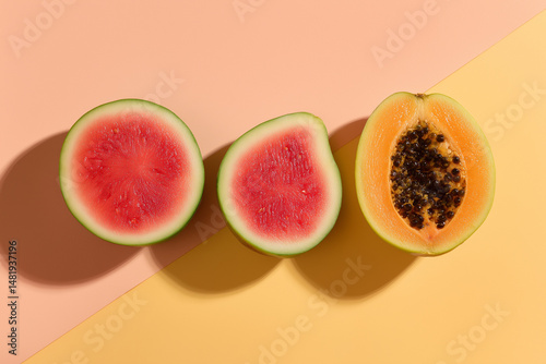 slice of ripe melon