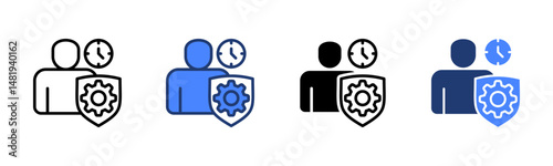 Self Discipline icon sheet multiple style collection