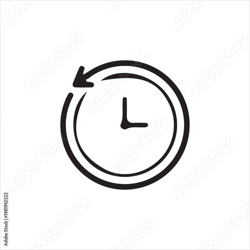 alarm clock icon vector illustration