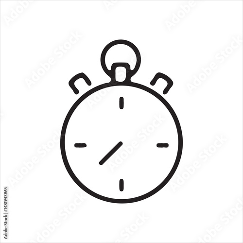 stopwatch isolated on white