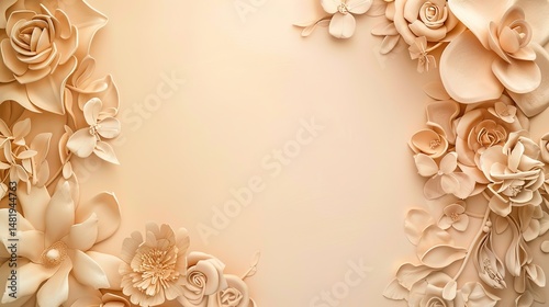 Wallpaper Mural Flower form art decoration background Torontodigital.ca