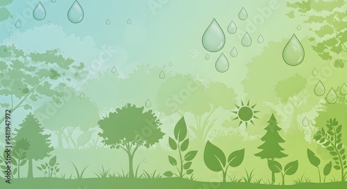 Green Earth: Nature's Cascade