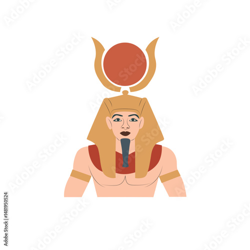 Amun god peeking, Ancient