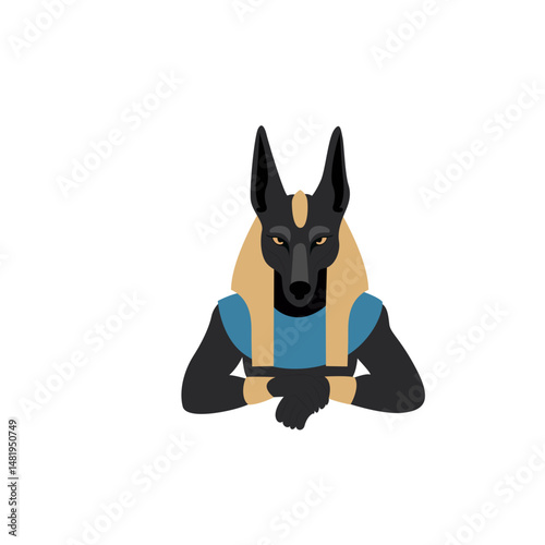 Anubis Egyptian God Black Dog