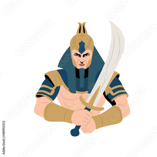 Montu god peeking, God of War