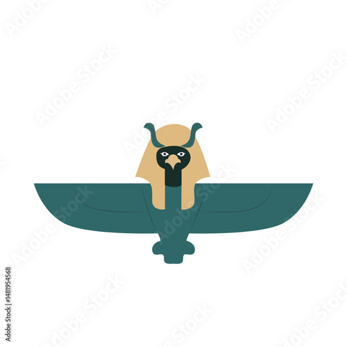 Qebehsenuef god peeking,