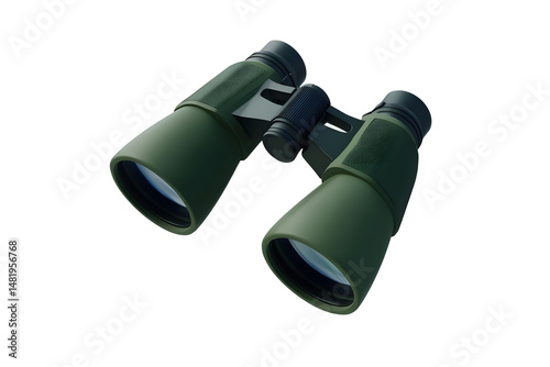Green binoculars product photography