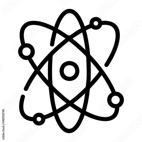 atom Line Icon