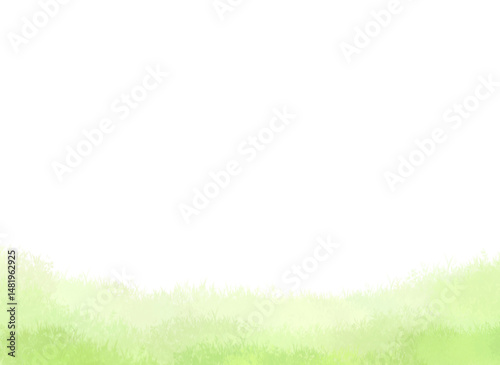 Watercolor background frame for a field