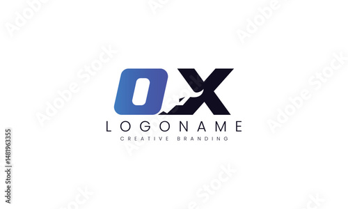 Minimalist OX Logo for Branding and Identity.