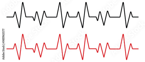 Heart line icon. Life line icon vector. Heartbeat Line on white background. Healthy and Medical concept. Heart pulse icon, symbol. Vector illustration.