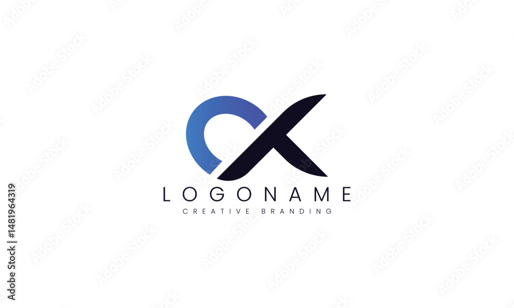 Minimalist OX Logo for Branding and Identity. Minimalist OX Logo for Branding and Identity.