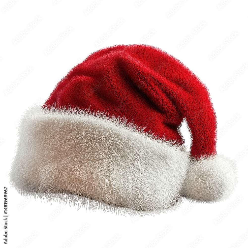 Santa Claus hat isolated on white background Santa Claus hat isolated on white background