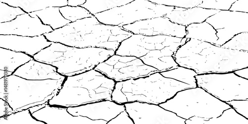  texture of grungy dry cracking parched earth. Cracked earth, cracked soil.Global worming effect.