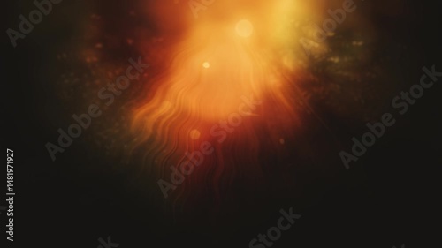 Abstract sun rays on black background.