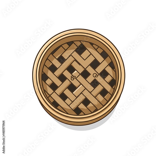 Bamboo Steamer Top View