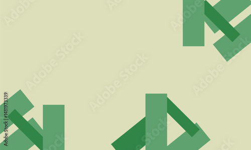 abstract green and yellow background geometric simple square 