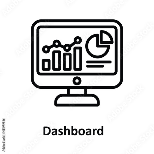 Dashboard Vector icon which can easily modify or edit