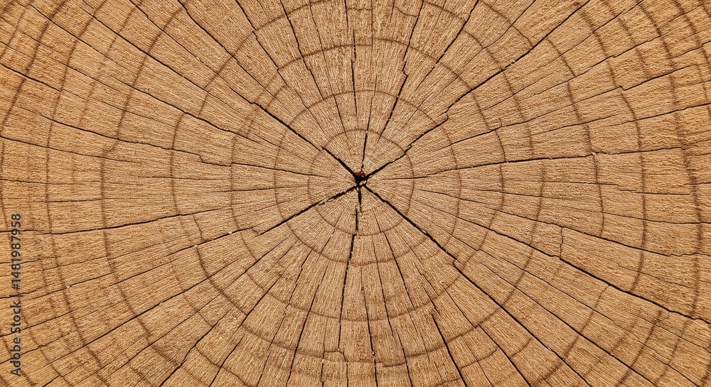 Fototapeta premium Close Up Photo of Cut Tree Trunk Wood Grain
