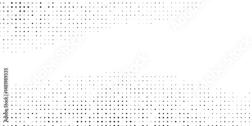 Grunge halftone gradient background. Faded grit noise texture. White and black sand wallpaper. Retro pixelated backdrop. Anime or manga style comic overlay abstract modern simple art
