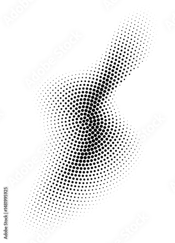Abstract background halftone pattern, vector illustration and flat design.