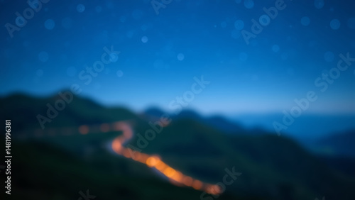 mountain landscape with clouds