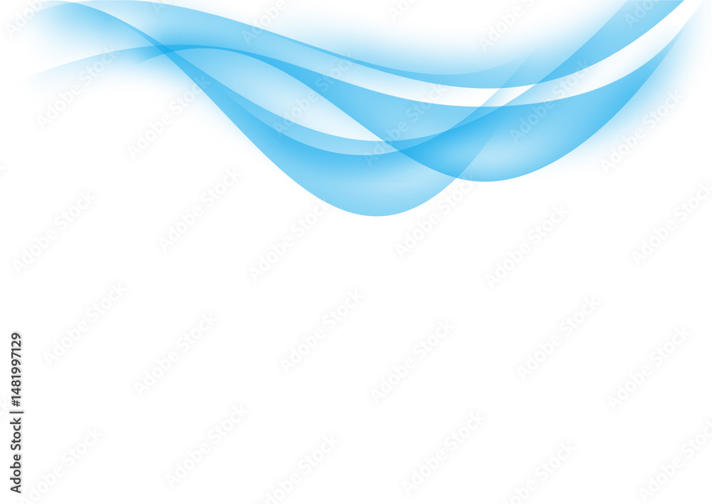 Obraz premium ELEGANT MINIMALIST WAVE ABSTRACT BACKGROUND LIGHT BLUE