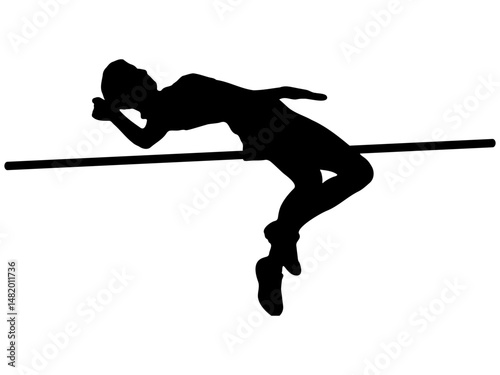 olympic high jump silhouette