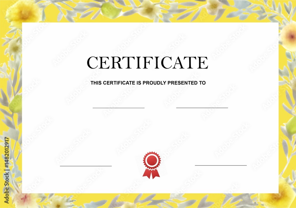 Naklejka premium certificate or diploma template