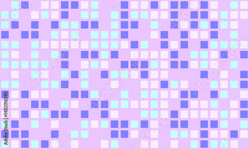 Abstract pastel square mosaic pattern.  Perfect for backgrounds, websites, presentations, or textile designs.  Soft, calming colors create a gentle, modern aesthetic.