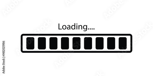 progress loading bar, loading icon.