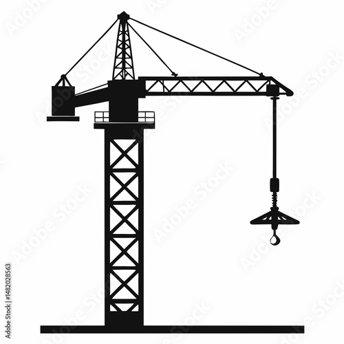 construction crane silhouette
