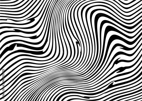Abstract Psychedelic wavy lines. marble texture. vector illustration