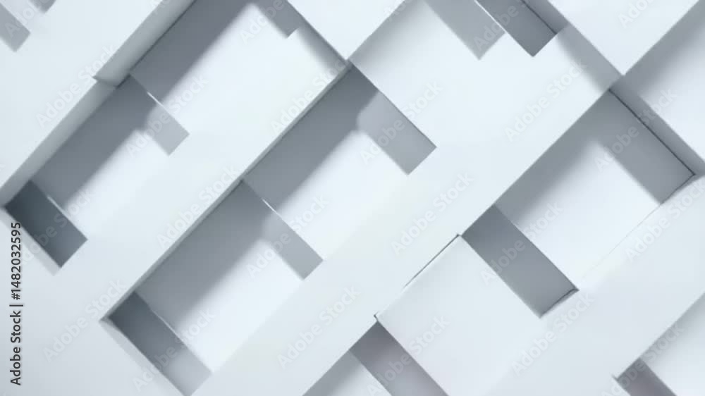 White lattice pattern of intersecting planks.