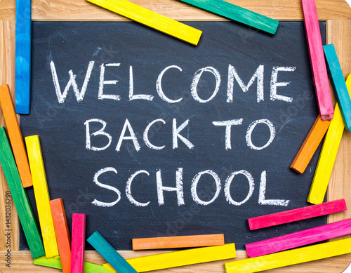 A chalkboard with 