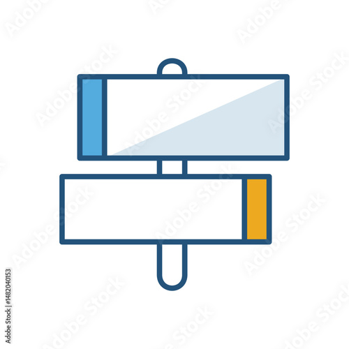 Road Sign Vector icon