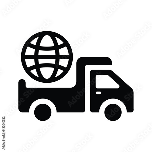 Worldwide delivery icon