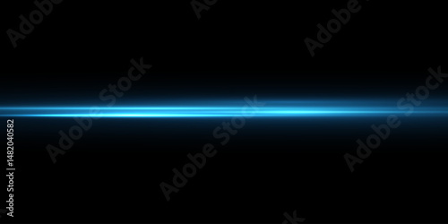  Blue Speed Lines and Light Streaks with Flash Effect. Fast Motion Trails, Night Light Flow, Glowing Blue Beam and Futuristic Blur Streak Overlay on Transparent Background for Tech Design