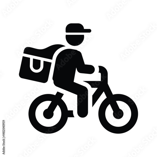 Bike delivery icon