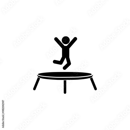 Trampoline Icon isolated on white background