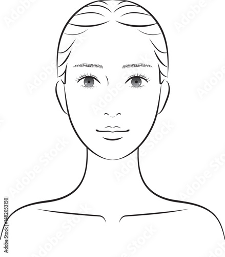 スキンケア・美容系に使える女性イラスト